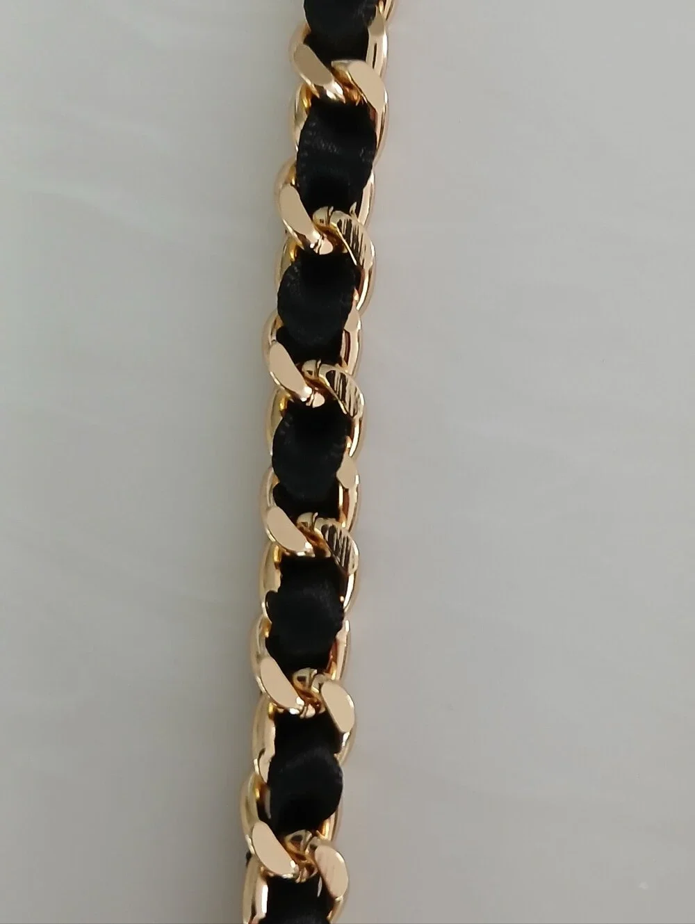 Betsey Johnson Back‑to‑School Tie Charm Necklace – Gold Curb Chain – NWT